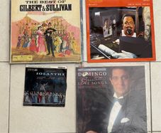 Gilbert and Sullivan, Harry Secombe and Placido Domingo vinyl bundle , all in working order
