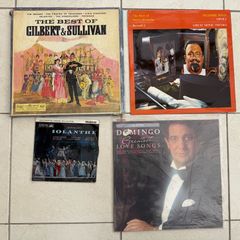 Gilbert and Sullivan, Harry Secombe and Placido Domingo vinyl bundle , all in working order