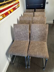 8x Used Esprit Home Dining Chairs