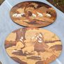 2 X Vintage Indian Rosewood Marquetry panels Image 2