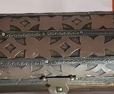 brass inlay incense box