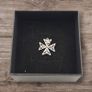 Maltese Cross Sterling Silver Charm Pendant Image 10