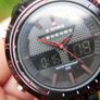 Naviforce 9024 Mens Sports Metal Wrist Quartz watch (Black -Red) Image 2