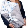Handmade minky baby swaddle wrap and blanket Image 4