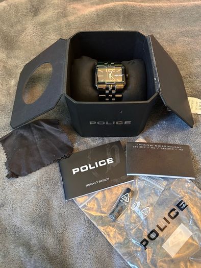 Police PL-13449JSB-02M Men's Matrix Analog Black IP Stainless Steel Bracelet Watch