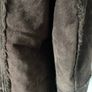 Shearling coat jacket fur suede leather women Gerry Webber size 10-12 brown Image 10