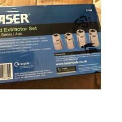 Laser stud extractor 4 pieces set (SHORT SERIES)