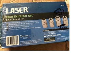 Laser stud extractor 4 pieces set (SHORT SERIES)