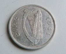 Really nice Irish silver halfcrown