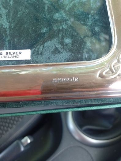silver photo frame