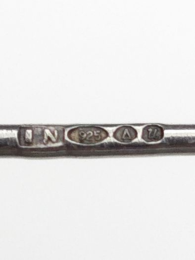 Vintage 925 Sterling Silver Swirl Brooch, Birmingham 1994