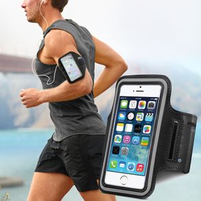 Sport Jogging Arm Band Strap Gym Velcro Strap Pouch For iPhone 4 4S 5 5S 6 6S