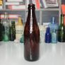 111 - Vintage Antique Brown Glass Embossed Letters Bottle Saorstat Eireann Irish Free State 1922 - 1937 Image 2