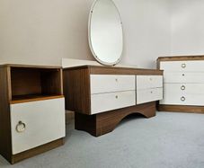 1960s vintage art deco dressing table