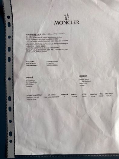 Moncler Puffer Jacket, XS