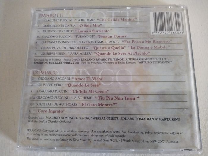 The Very Best of Pavarotti & Domingo Cd