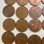 20 Irish 1 pence coins Image 5