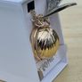 Harry Potter Golden Snitch Pocket Watch Necklace Gold Image 5