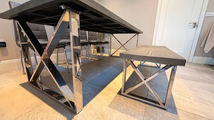 New Dining Table Set with Bench & 4 Chairs - 8 seater