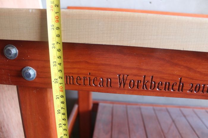 American Workbench Premium Custom Solid Wood Garage / Workshop Bench