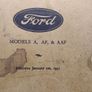 1931 Ford Parts Price List ( Model  A-AF-AAF ) Image 2