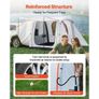 Inflatable SUV Tent with Awning, 2.44 x 2.04m 3-Season SUV Tailgate Tent with Ventilated Doors & Mesh Window, PU2000mm Waterproof Car Rear Hatch Tents for Outdoor Camping - Air Pump Included Image 5