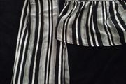 Girls 2 Piece/Stripe Square Neck Trouser Co-ordinate
