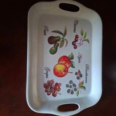 vintage Charlotte Rose melamine serving tray,