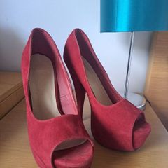Red Platform Heels Size 7