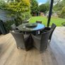 Rattan Round Table and 6 Chairs Image 4