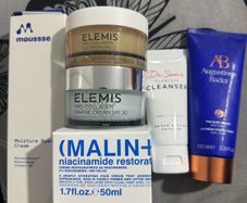 Elemis, augustinus bader, dr sam, moussse, malin plus