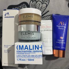 Elemis, augustinus bader, dr sam, moussse, malin plus