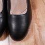 Clarks Black Leather Round Toe Comfort Block Heel Pumps 3UK/36.5EU/22cm Image 4