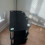 Tv Table /Unit  Black Glass Image 3