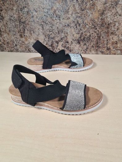 womens SKECHERS BOB's Desert kiss twinkle wedge sandals Size UK 3 EU 36