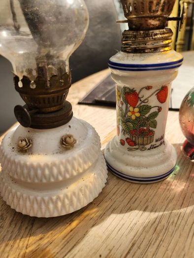Six minature oil lamps