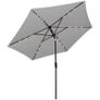 LED Cantilever Umbrella 3 m Sand White Image 5