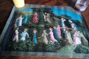 Antique Catholic Print:The Dance of The Angels Chromograph