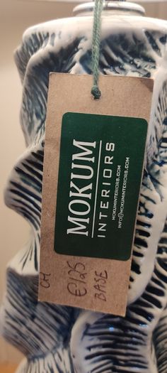 Mokum Interiors Table Lamp Brand New