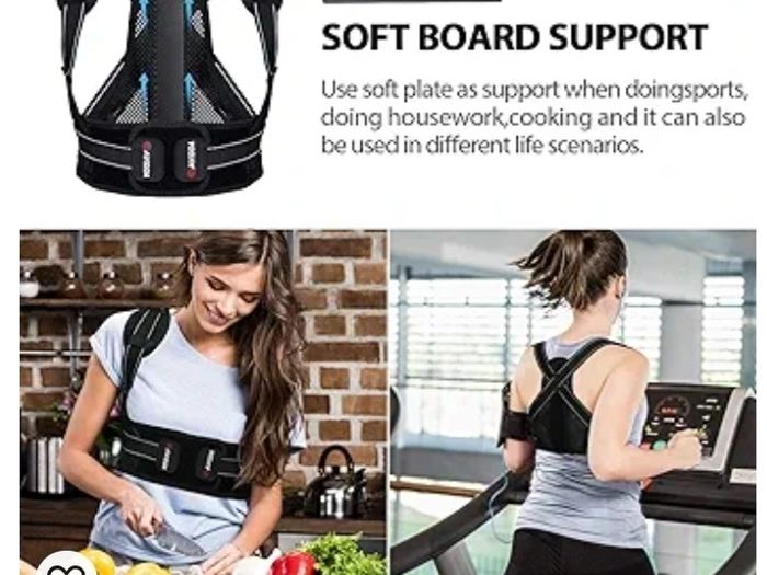 AVIDDA Posture Corrector for Men Women, Back Brace with Replaceable Support Plate, Breathable and Adjustable Back Support Providing Pain Relief from Back, Neck & Shoulder AVIDDA Posture Corrector for Men Women, Back Brace with Replaceable Support Plat