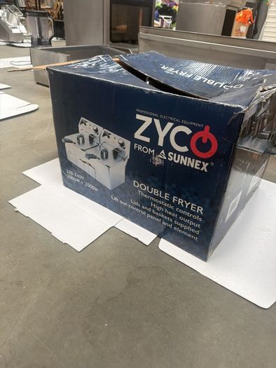 Double counter top fryer