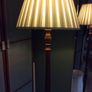 Antique Brown Solid Wood Tall Floor Lamp with a choice of lampshades Image 10