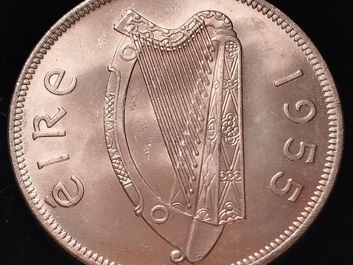 #528 - Ireland - 1955 - Half Crown - UNC - 16a
