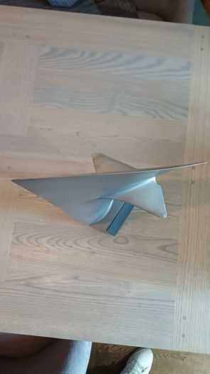 Large Mounted Boeing 737 CFM 56-3 Titanium Jet Engine Blade, Aircraft, Aviation