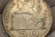 Belgium Dutch 1949 Silver 50 Francs Coin