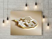 FCB Barcelona crest printed on foamex board