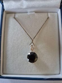 Silver Gemstone Pendant necklace