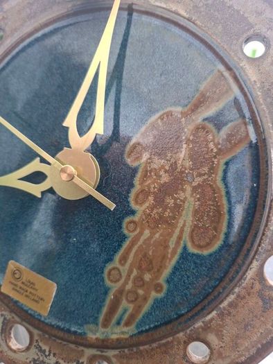 Lovely Louis Mulcahy Pottery Wall Clock handmade in Dingle