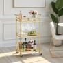 Serving trolley, trolley with 3 levels, with castors Image 2