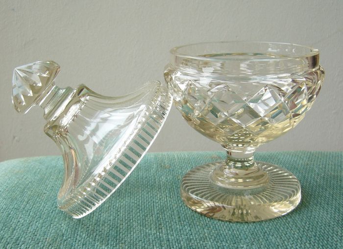 Antique Glass Vanity Jar